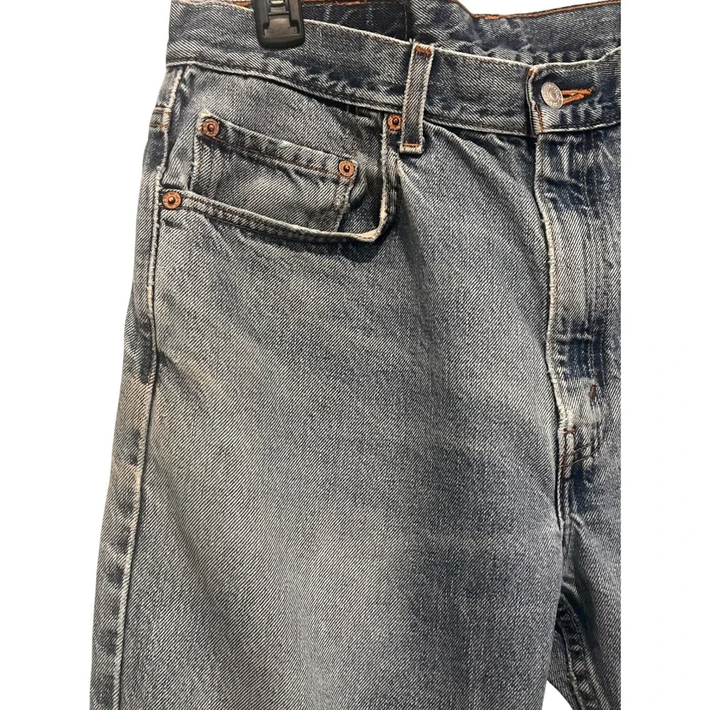 Levi's 505‎ Jeans Blue Regular Fit Straight Leg Vintage Retro 34x32 Mens
